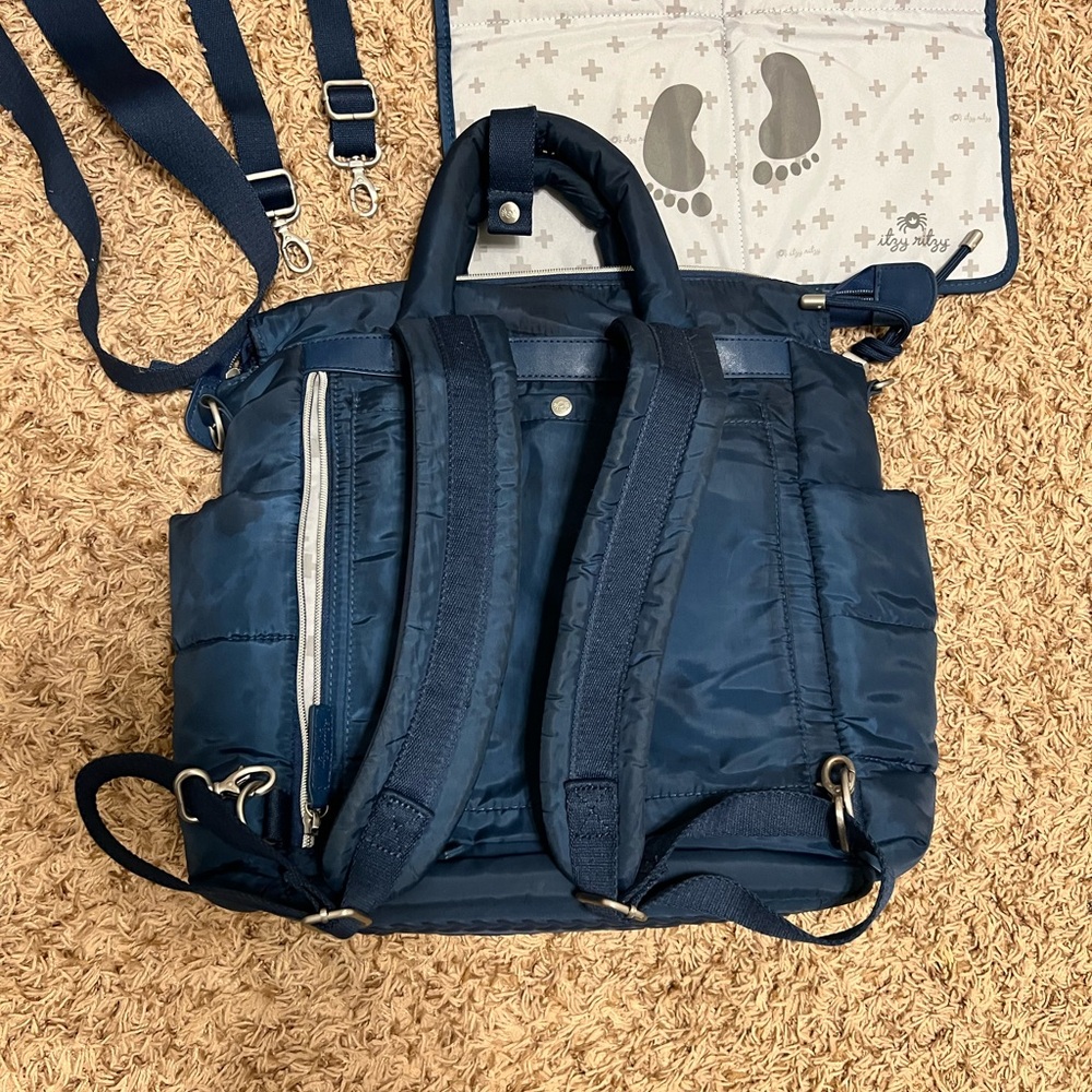 Itzy Ritzy Blue Backpack - Picture 2 of 7